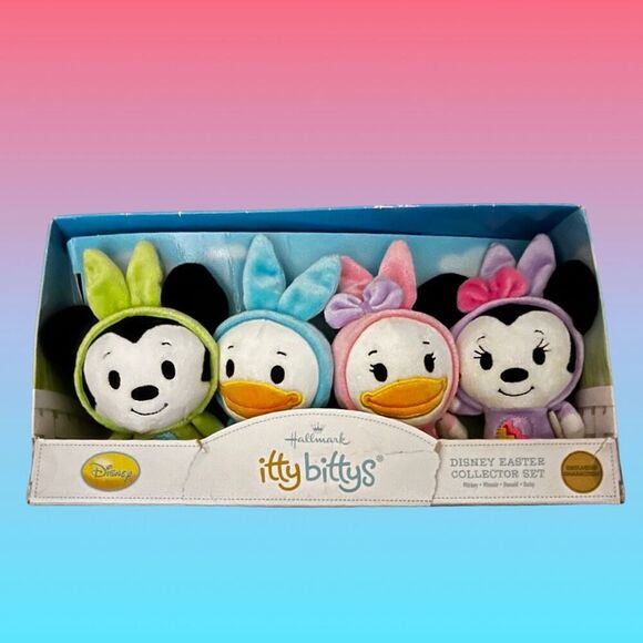 Hallmark Itty Bittys Disney Easter Collector Set Mickey/Minnie/Donald/Daisy - Picture 1 of 4